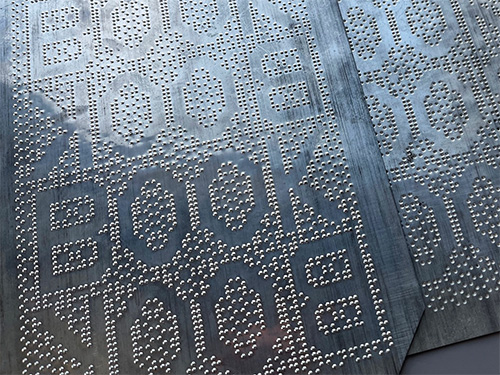 Zinc plate for Braille Img