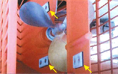 Shell plates near screws Img